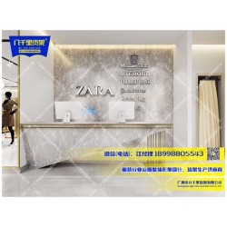 ZARA专卖店货架橱窗道具摆放展示 ZARA服装货架
