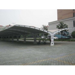 甘肃省学校膜结构车棚厂家-膜结构车棚多少钱一平方
