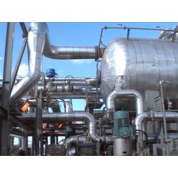 制药厂设备保温工程 橡塑板铝皮设备管道保温施工队