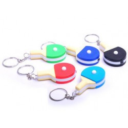 迷你乒乓 球拍led灯钥匙扣/钥匙圈 可印logo小手电 钥匙链挂件