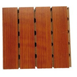 青岛宾馆环保实木吸声板办公室槽木吸声板