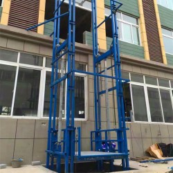 固定导轨式升降机液压升降平台厂房升降货梯简易升降货梯
